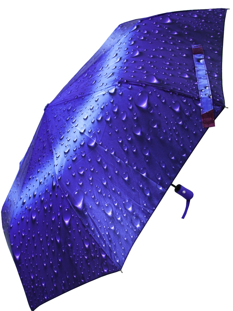 

Зонт складной женский автоматический RainBrella 183 синий, 183