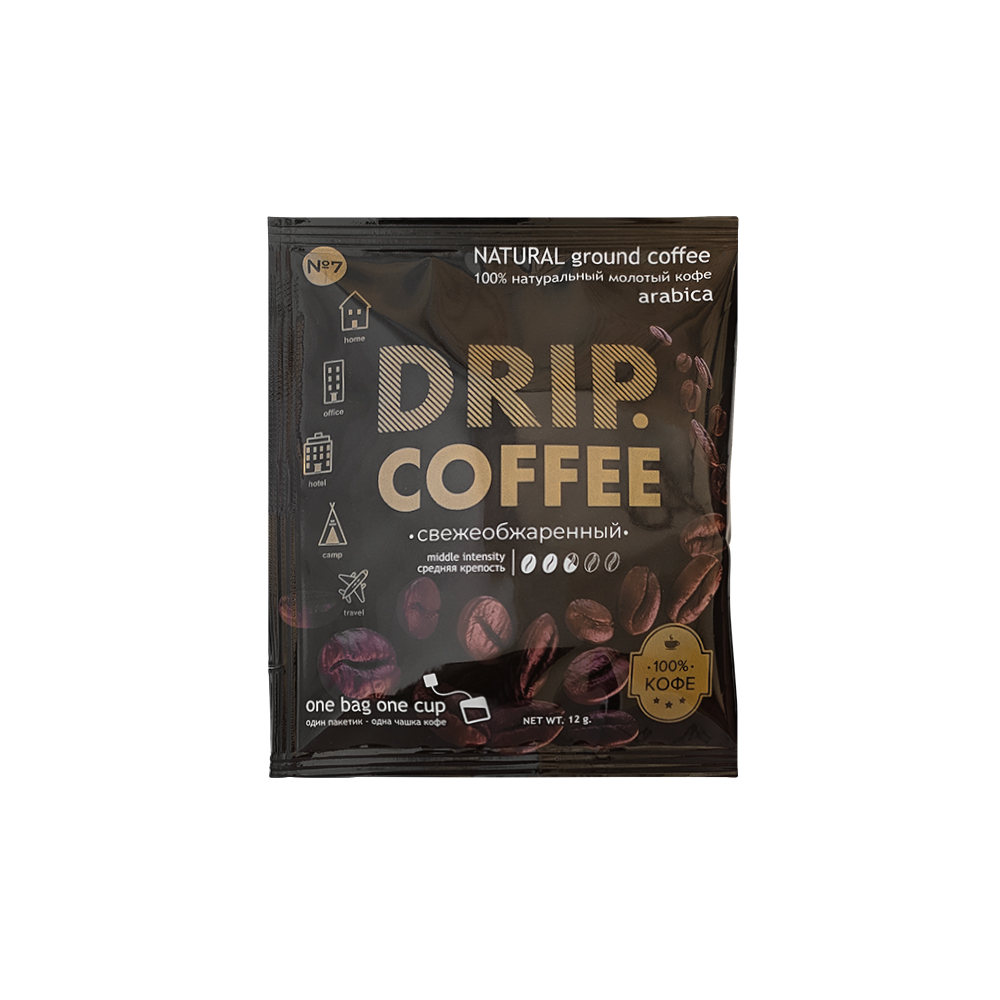 

Кофе EASYCOFFEE яркий аромат в фильтр-пакете для быстрого заваривания 25шт*12гр, EC-7