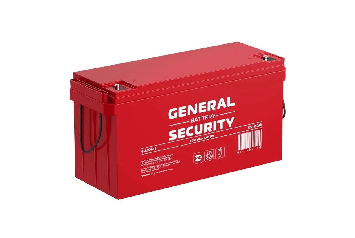 Аккумулятор для ИБП General Security GSL 150-12 150 А/ч 12 В (10579)