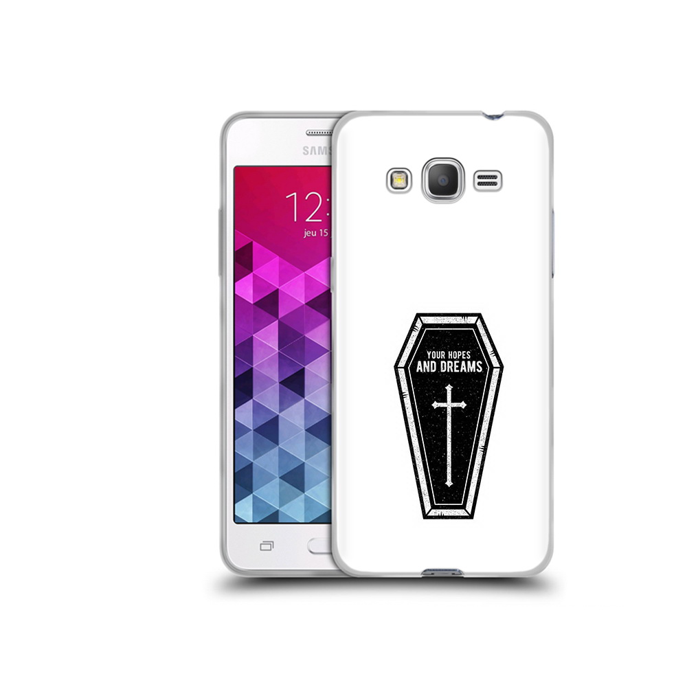 

Чехол MyPads Tocco для Samsung Galaxy Grand Prime гроб с мечтами, Прозрачный, Tocco