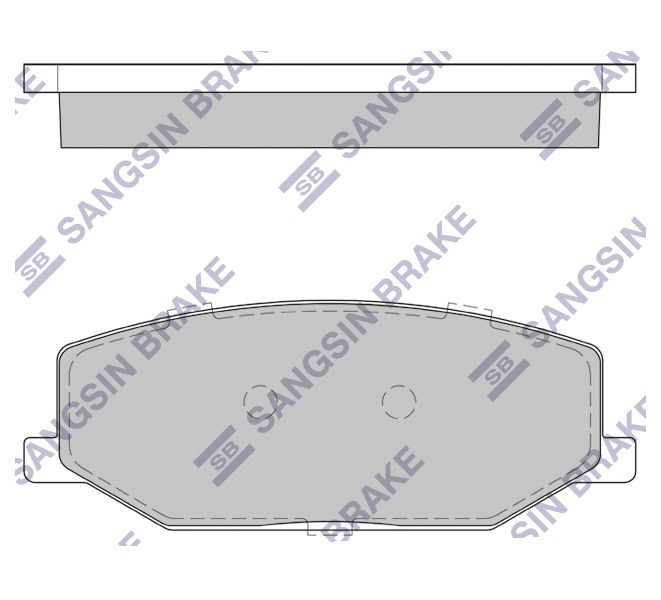 

Тормозные колодки Sangsin brake передние sp1540