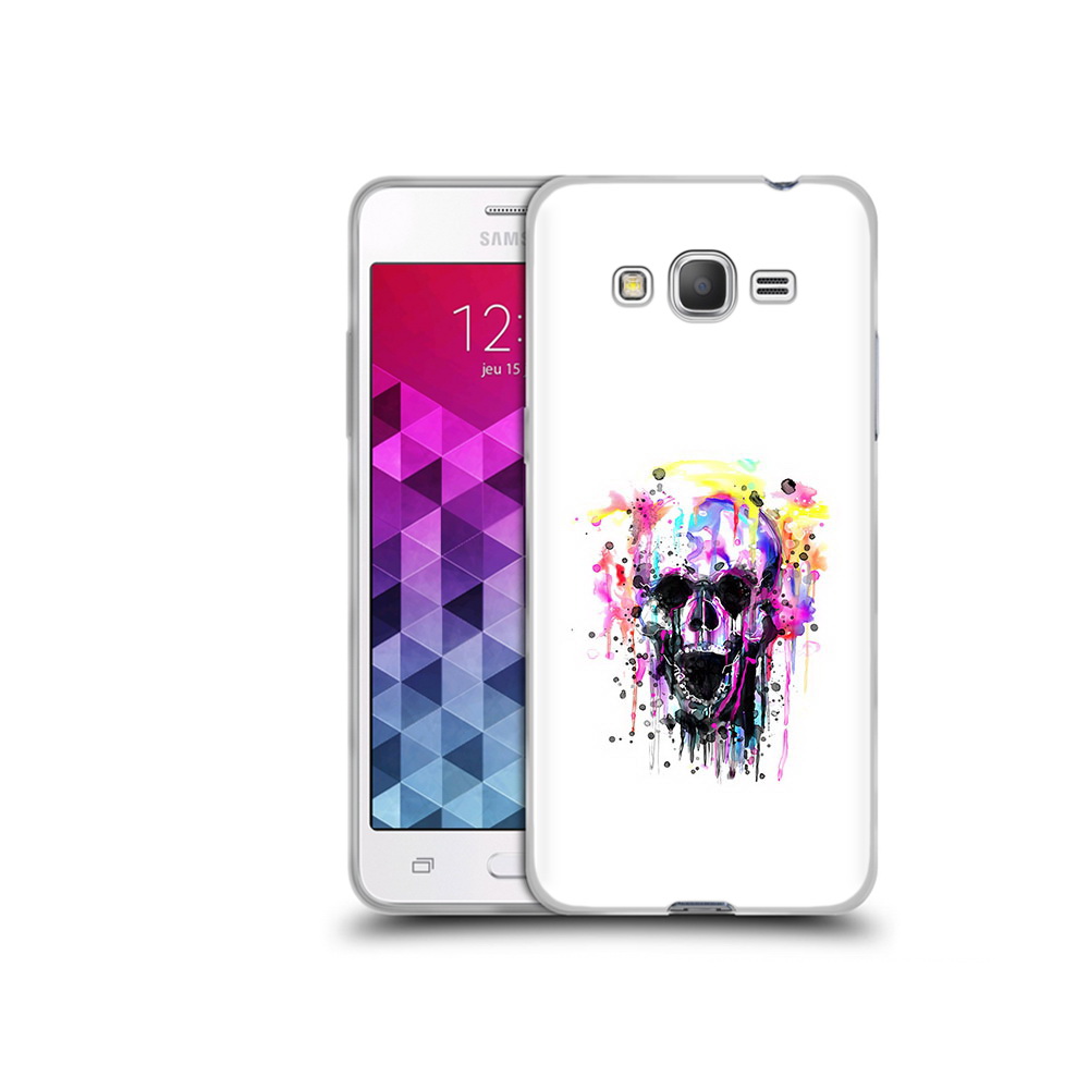 

Чехол MyPads Tocco для Samsung Galaxy Grand Prime граффити череп, Прозрачный, Tocco