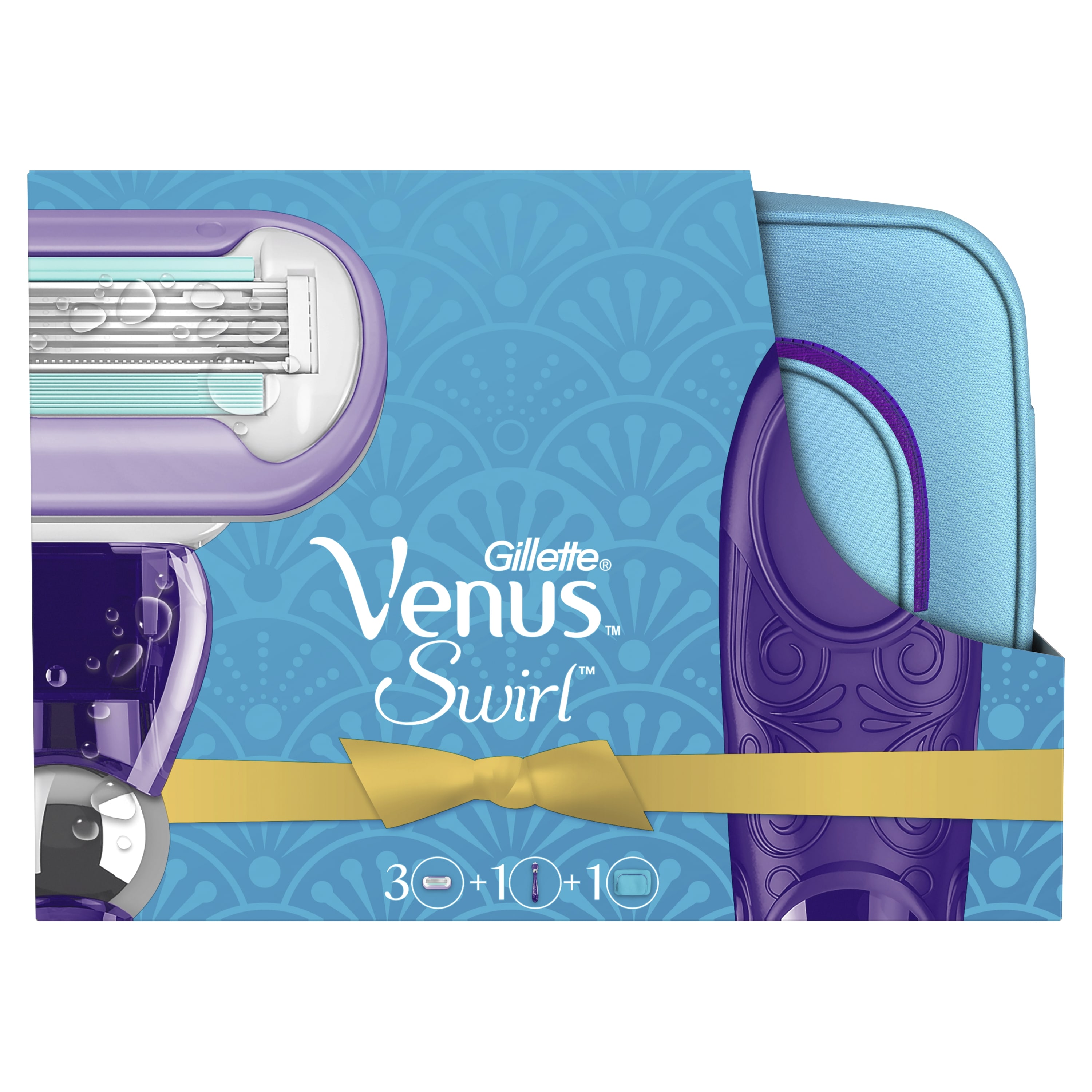 

Подарочный набор Gillette Venus Swirl (Бритва + 3 сменые кассеты + Косметичка)