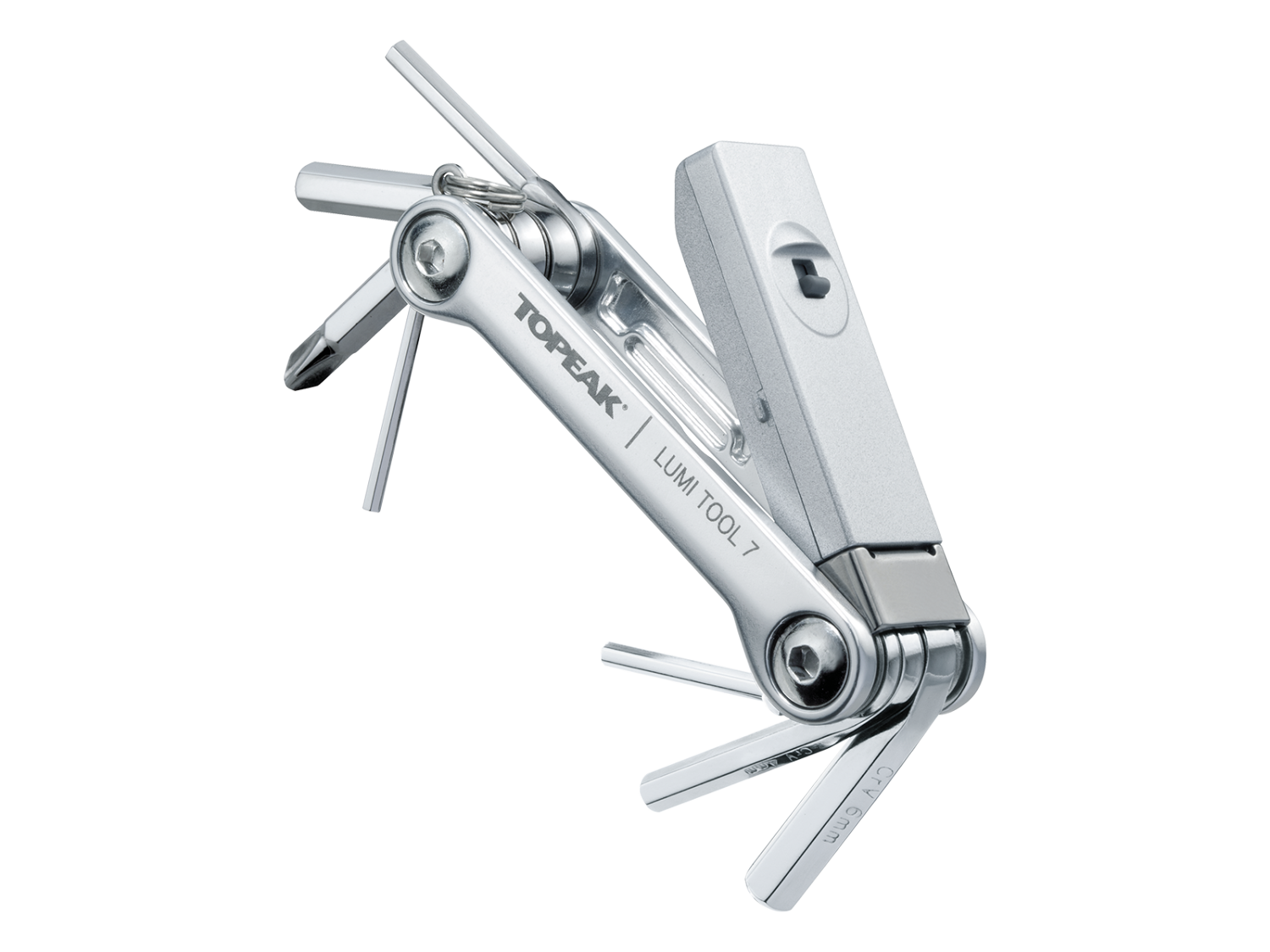 

Велосипедный мультитул Topeak Lumi Tool 7 в 1 серебристый, Lumi Tool