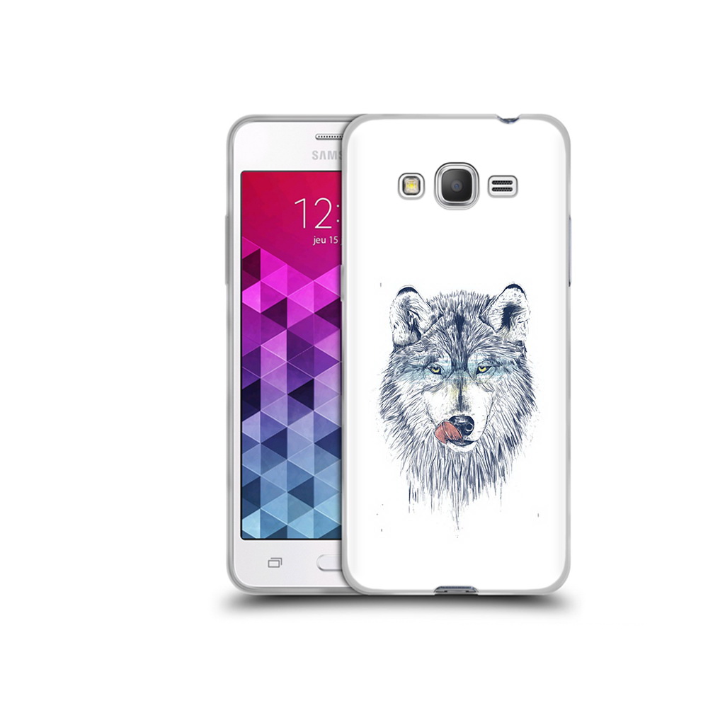 

Чехол MyPads Tocco для Samsung Galaxy Grand Prime голодгый волк, Прозрачный, Tocco