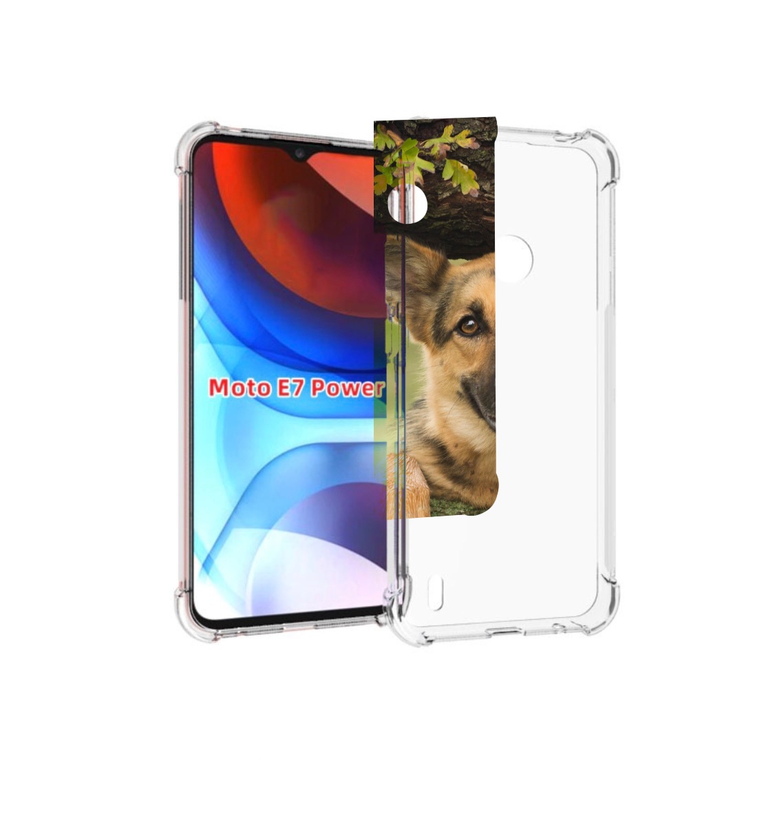 

Чехол MyPads Собака-на-дереве для Motorola Moto E7 Power, Прозрачный, Tocco