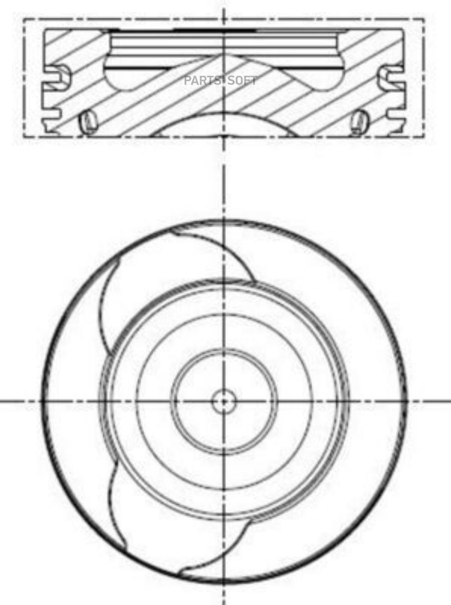 

Поршень ДВС Mahle/Knecht