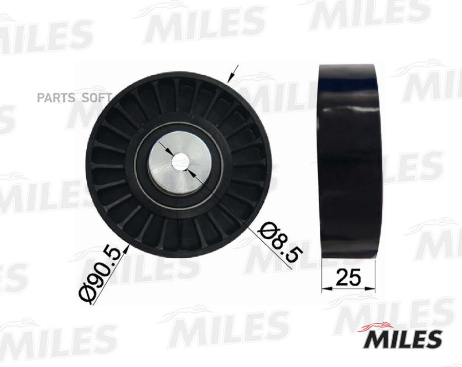 MILES Ролик ремня приводного MILES ag03098