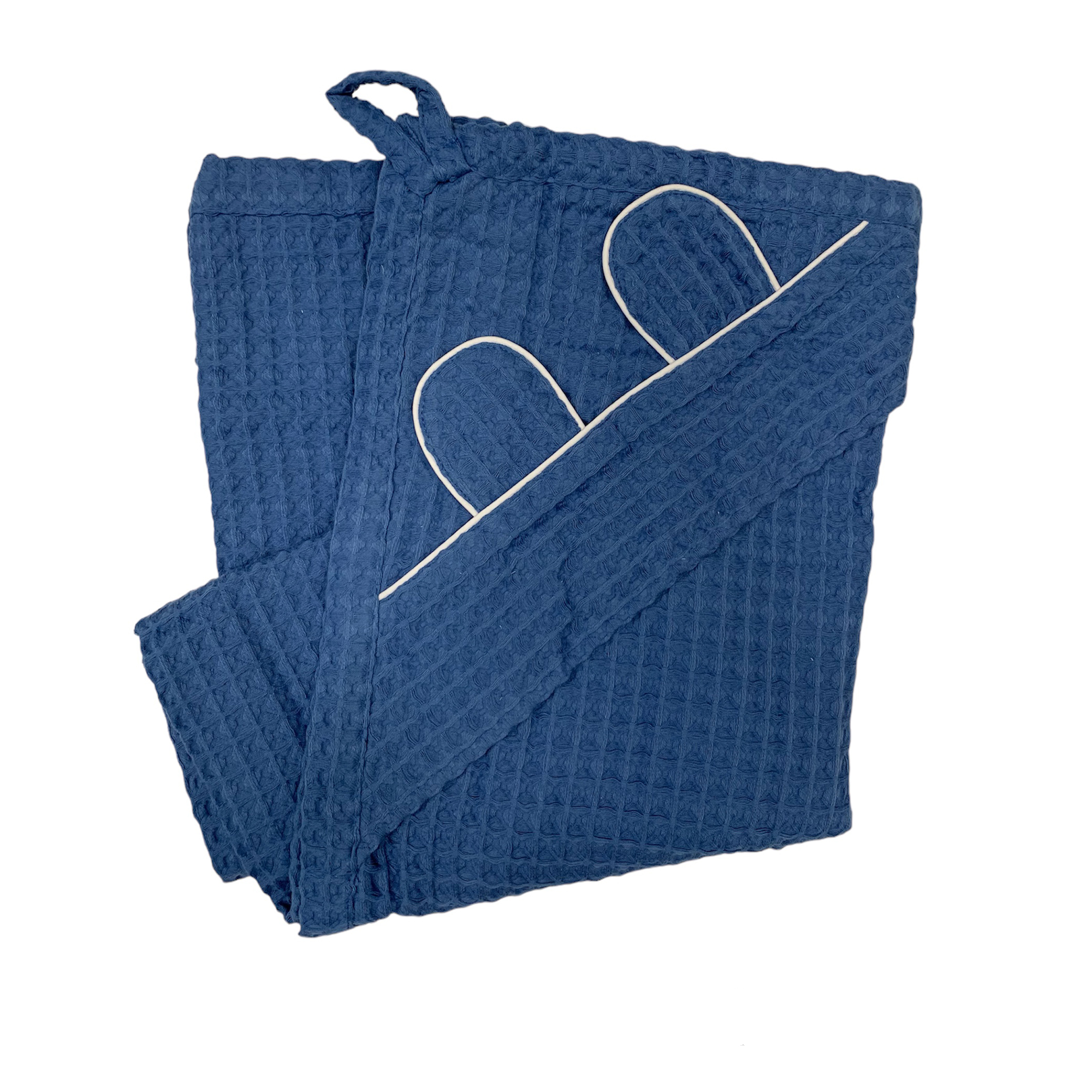 Полотенце-уголок с ушками Sweet Baby Infante 115x115 синий lukno детское полотенце пончо с ушками