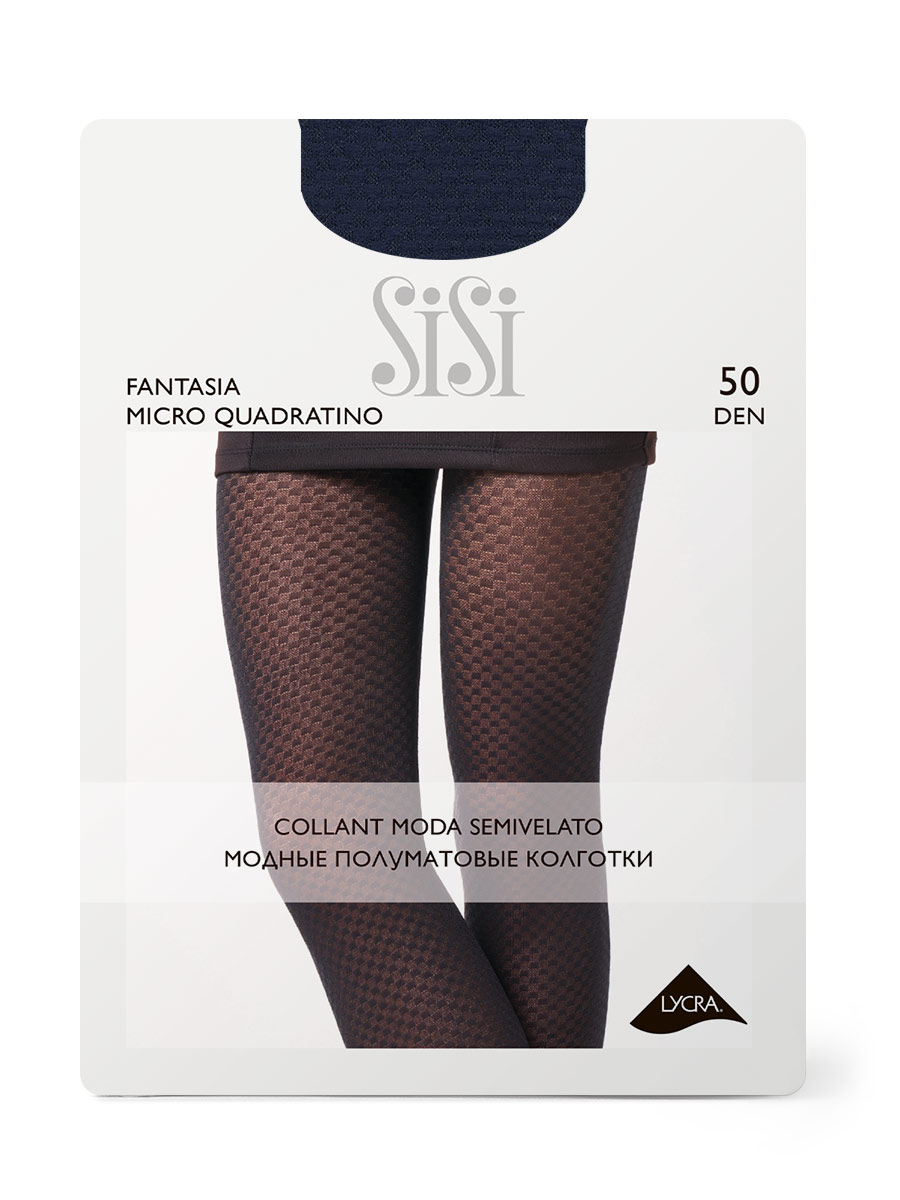 

Колготки SiSi Basic FANTASIA MICRO QUADRATINO blu, Синий, FANTASIA MICRO QUADRATINO