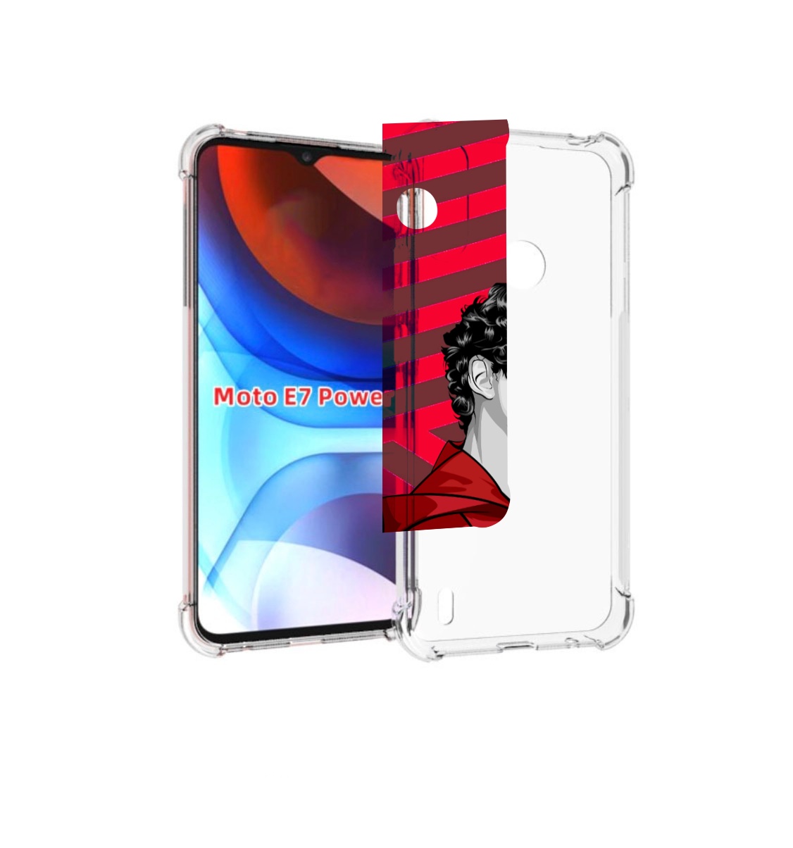 

Чехол MyPads Рио-бумажный-дом для Motorola Moto E7 Power, Прозрачный, Tocco