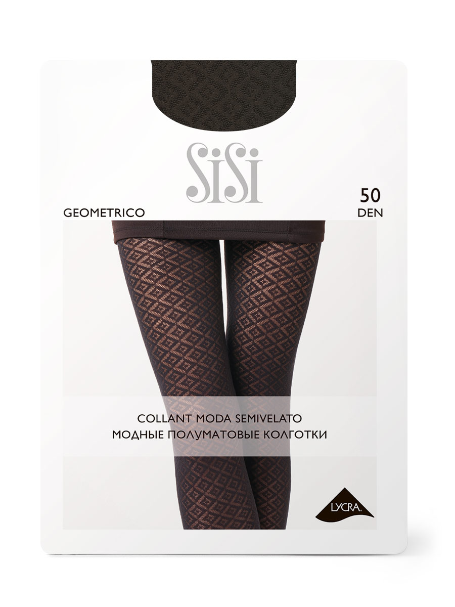 

Колготки SiSi Basic GEOMETRICO cappuccino, Коричневый, GEOMETRICO