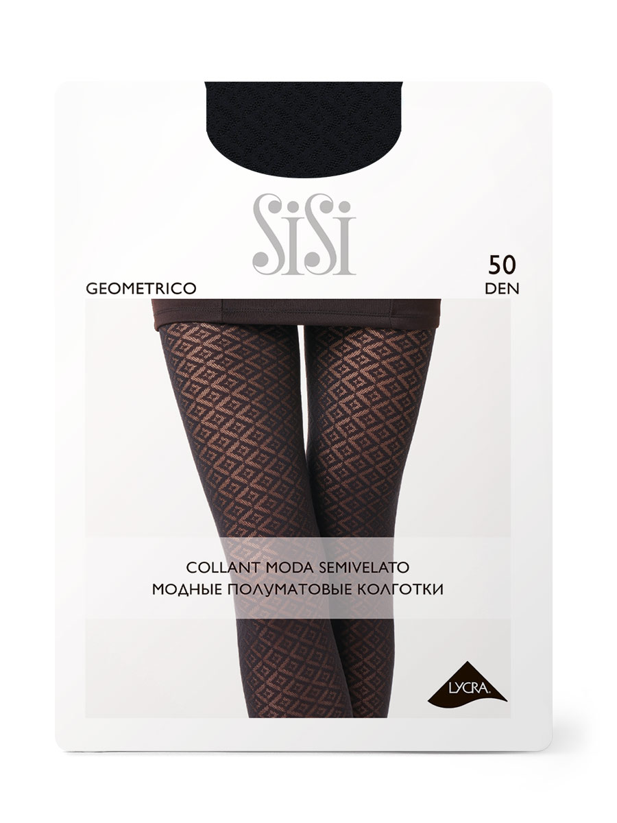 

Колготки SiSi Basic GEOMETRICO nero 3/4, GEOMETRICO