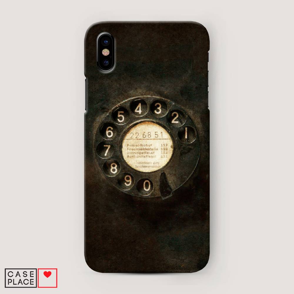 

Пластиковый чехол "Старинный телефон" на Apple iPhone XS Max (10S Max), 11920-4