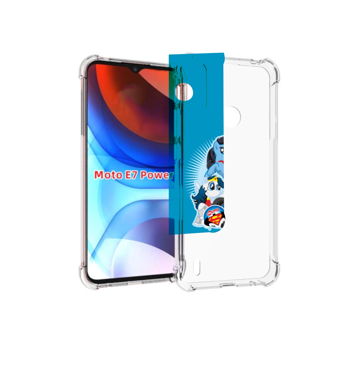 

Чехол MyPads Пони-литл для Motorola Moto E7 Power, Прозрачный, Tocco