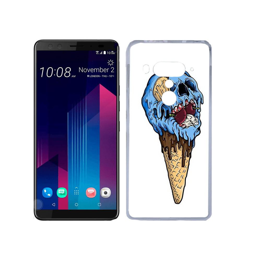 

Чехол MyPads Tocco для HTC U12+ мороженное череп, Прозрачный, Tocco