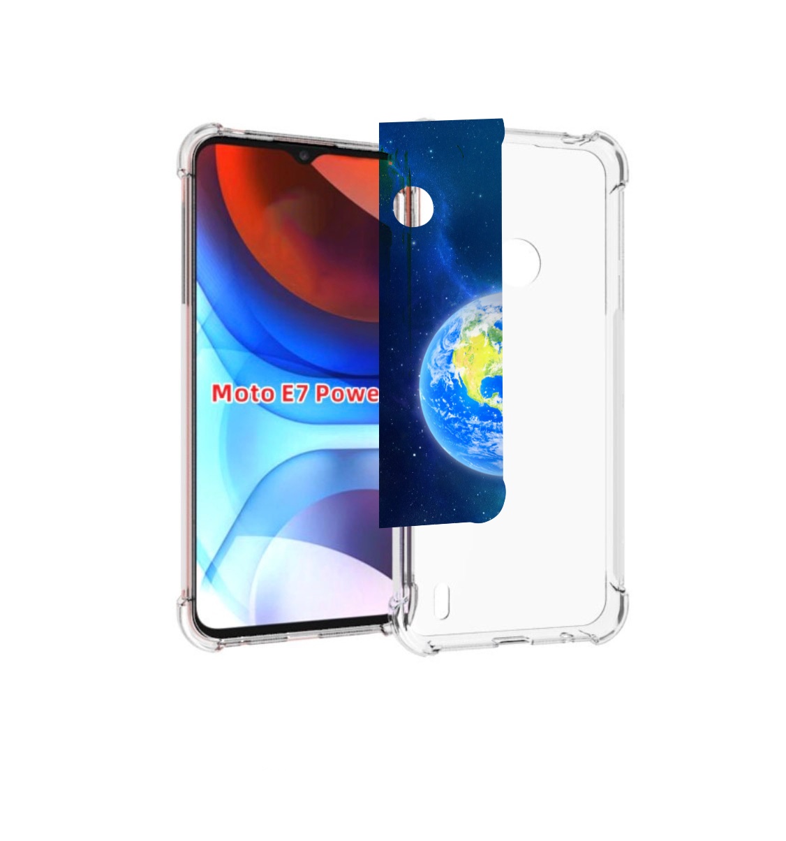 

Чехол MyPads Планета-Земля для Motorola Moto E7 Power, Прозрачный, Tocco