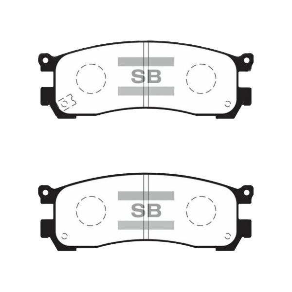 SP1528_колодки дисковые задние! Mazda 929 all 87-91