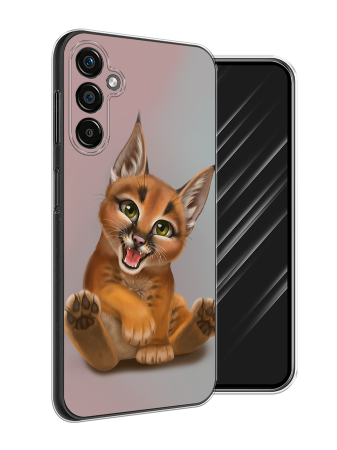 

Чехол Awog на Samsung Galaxy A25 5G "Малыш рыси", Оранжевый;серый, 2108550-1