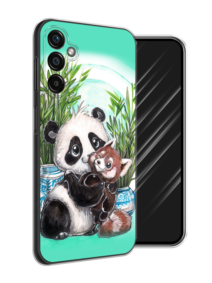 

Чехол Awog на Samsung Galaxy A25 5G "Друзья зверята", Бирюзовый;белый;черный, 2108550-2