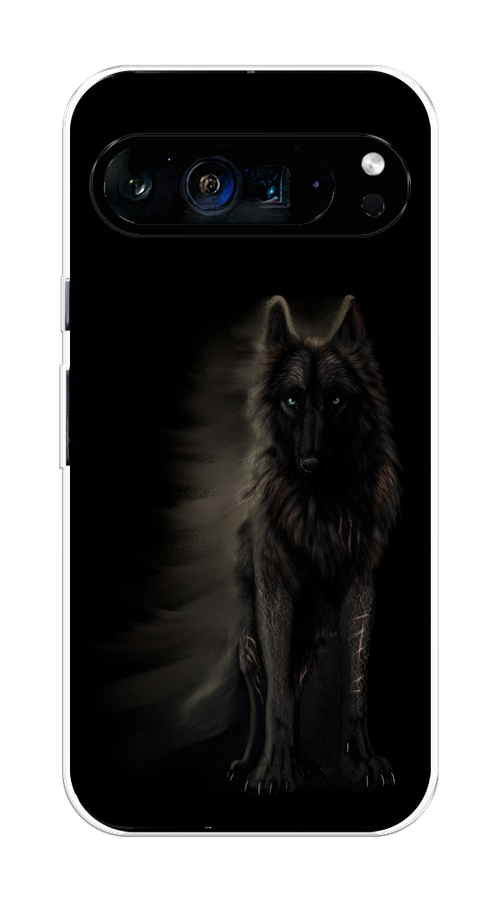 

Чехол на Google Pixel 9 Pro XL "Туманный волк", Черный, 272150-1
