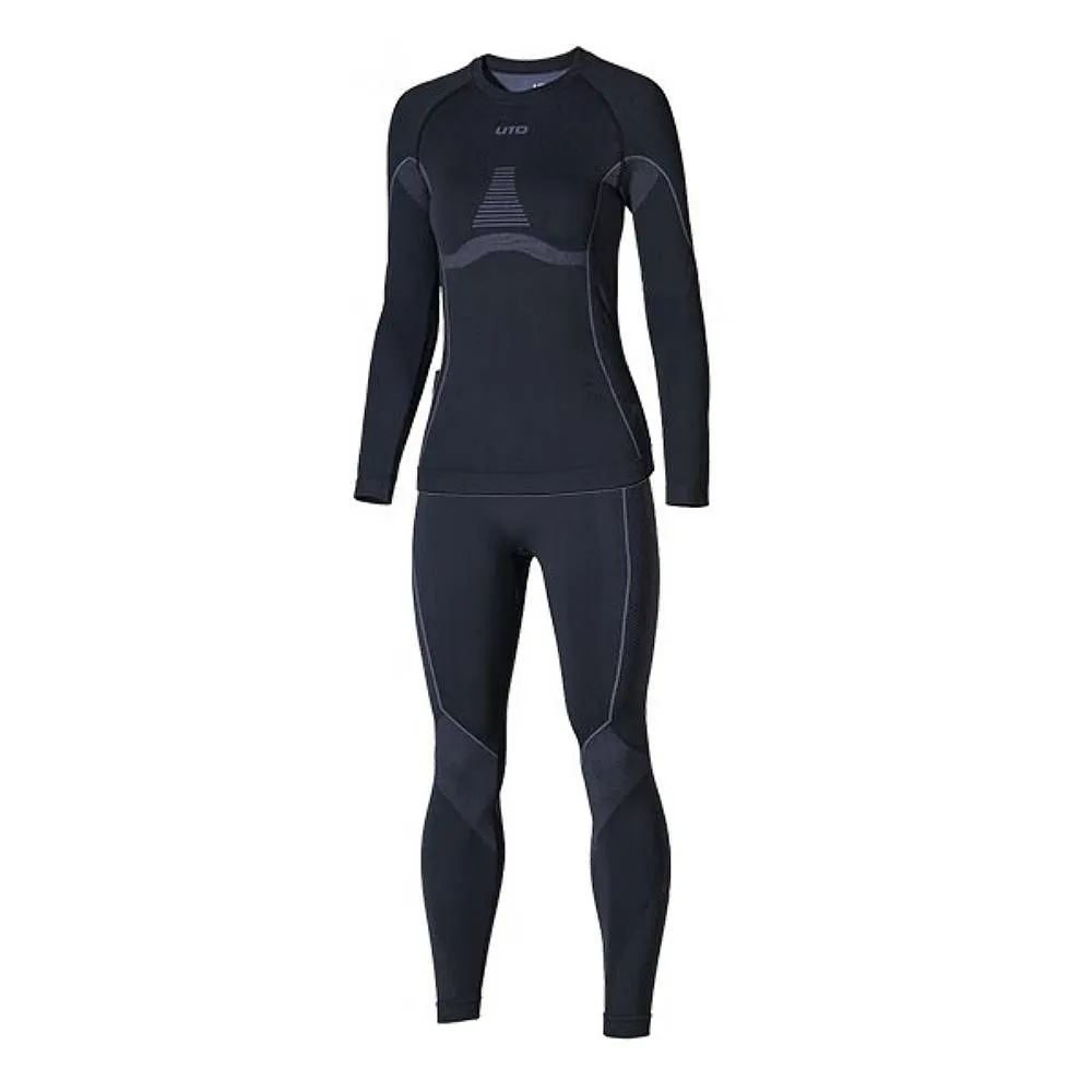 

Термобелье UTO комплект Sports Bamboo Charcoal W's 973202 р.S, Black/Grey, Черный;серый, Sports Bamboo Charcoal W's