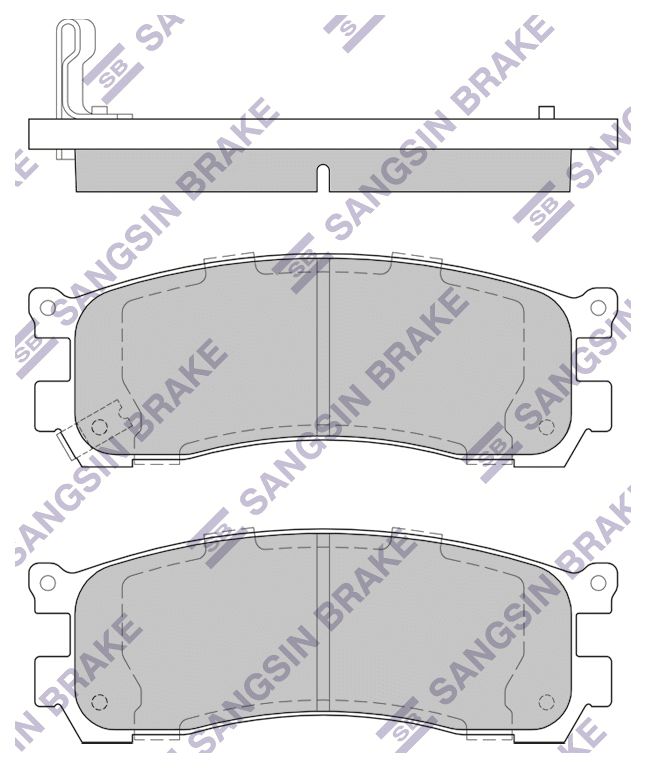 

Тормозные колодки Sangsin brake задние sp1528