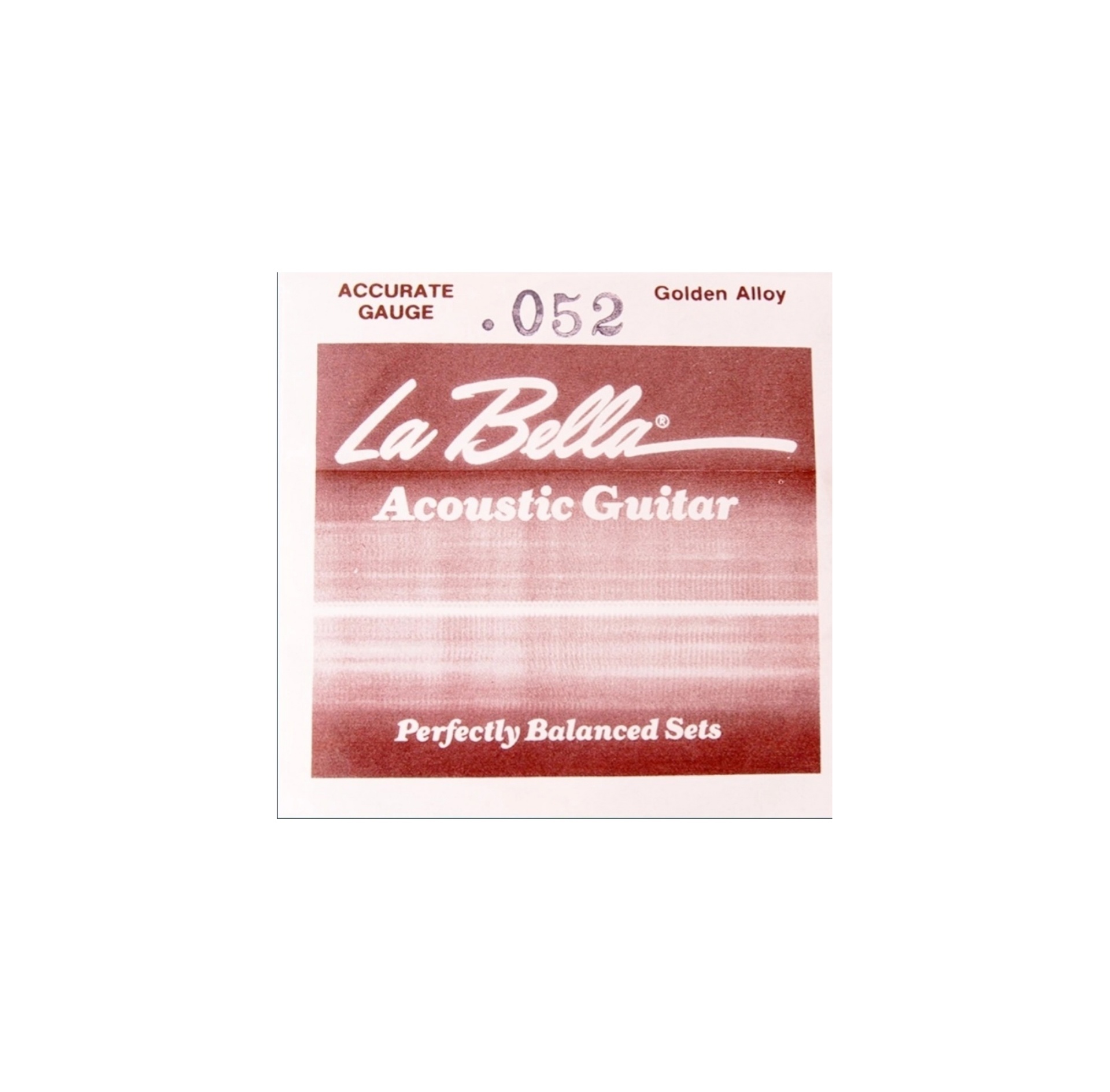 

Golden Alloy Отдельная струна для акустической гитары, 052, бронза, La Bella GW052
