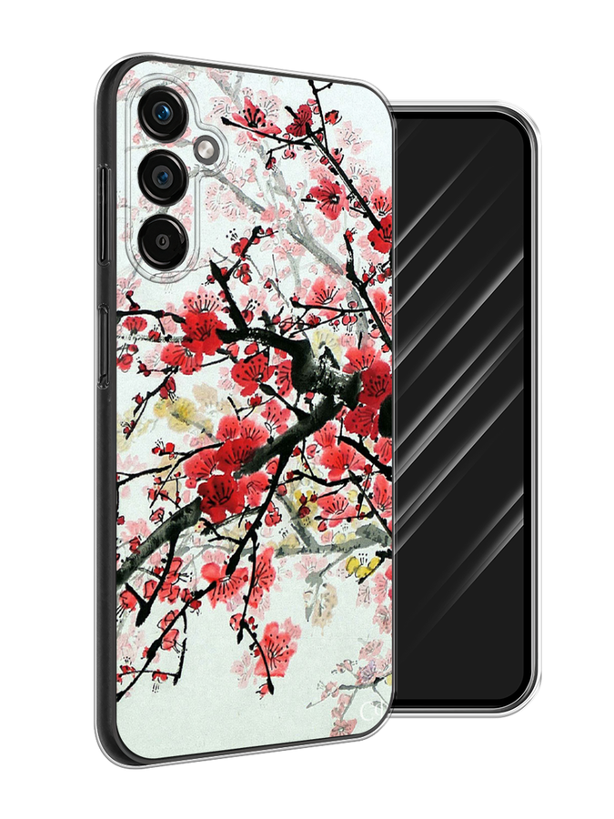 

Чехол Awog на Samsung Galaxy A25 5G "Сакура", Розовый;черный, 2108550-4