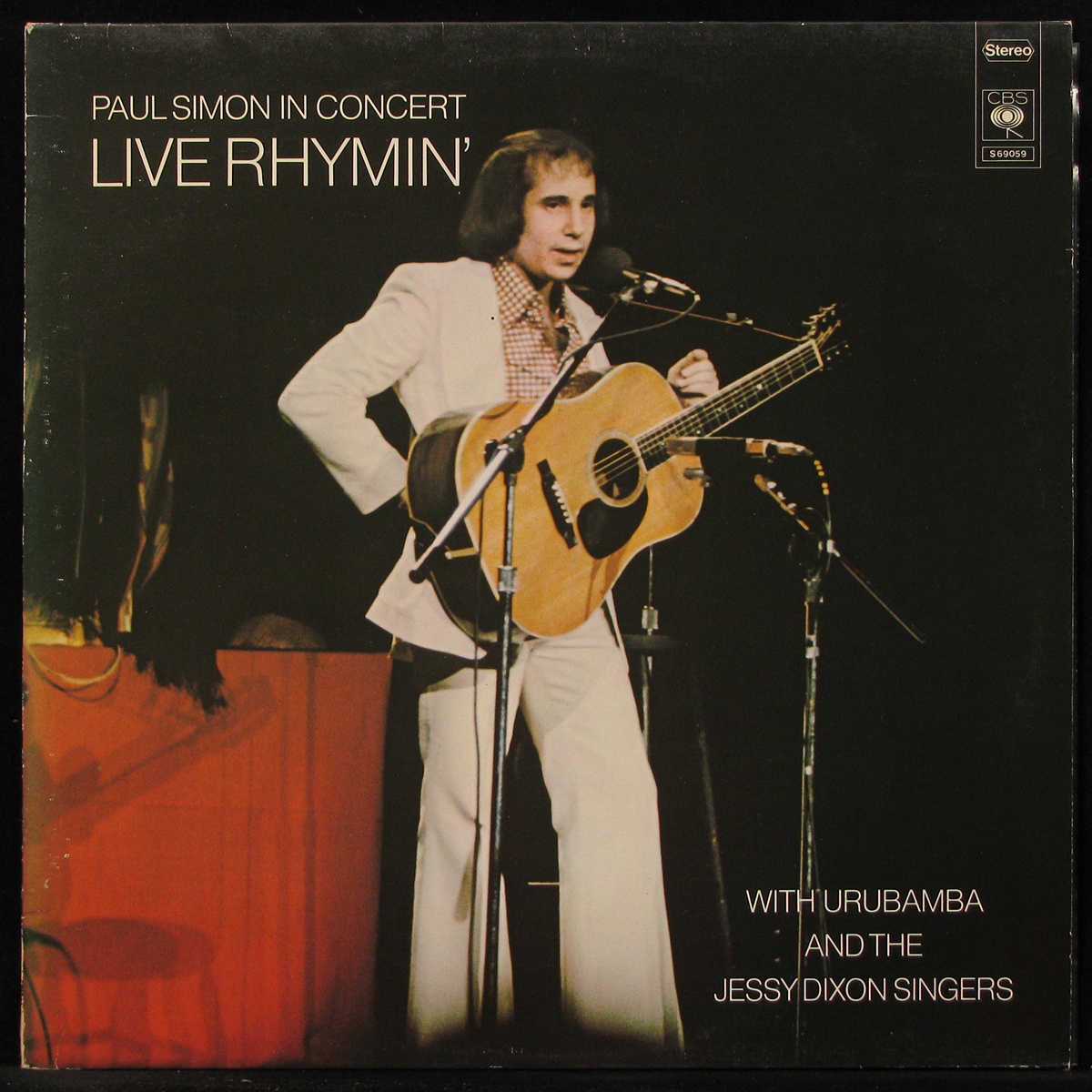 

LP Paul Simon - Live Rhymin' Paul Simon In Concert CBS (296008)