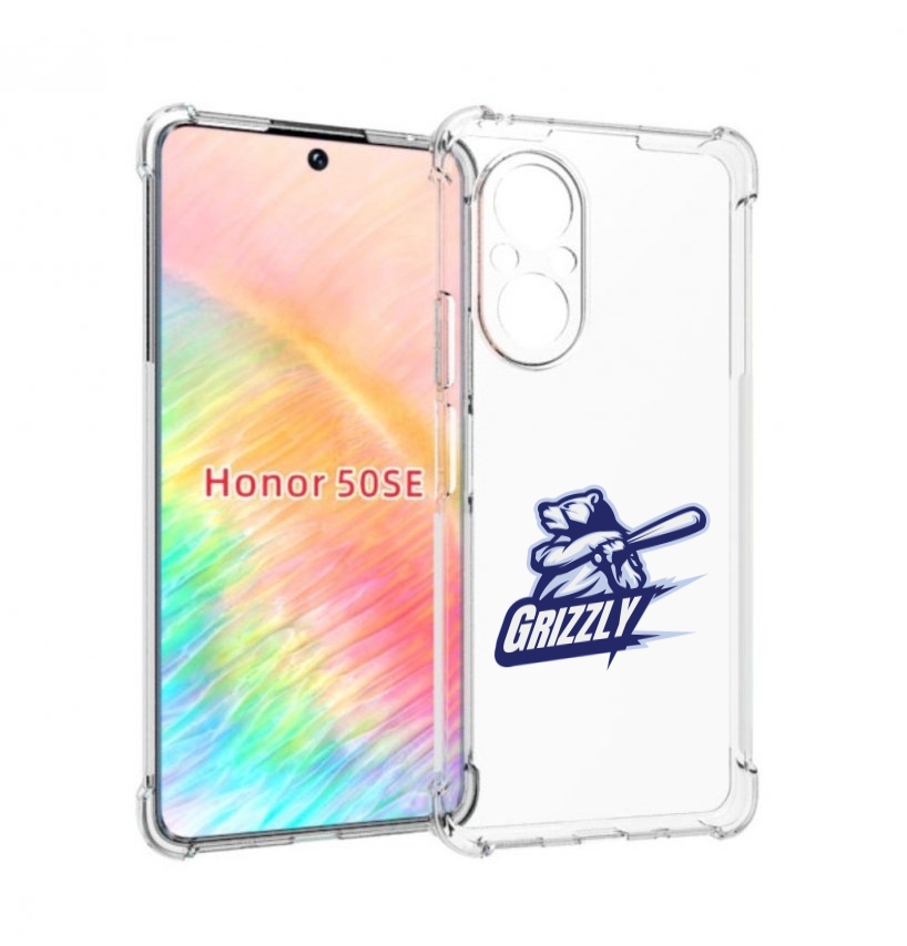 

Чехол бампер MyPads Гризли для Honor 50 SE противоударный, Прозрачный, Tocco