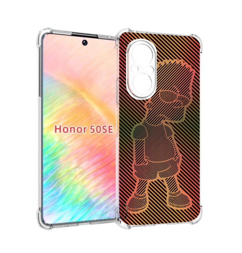 

Чехол бампер MyPads Графический-Барт-Симпсон для Honor 50 SE про, Прозрачный, Tocco