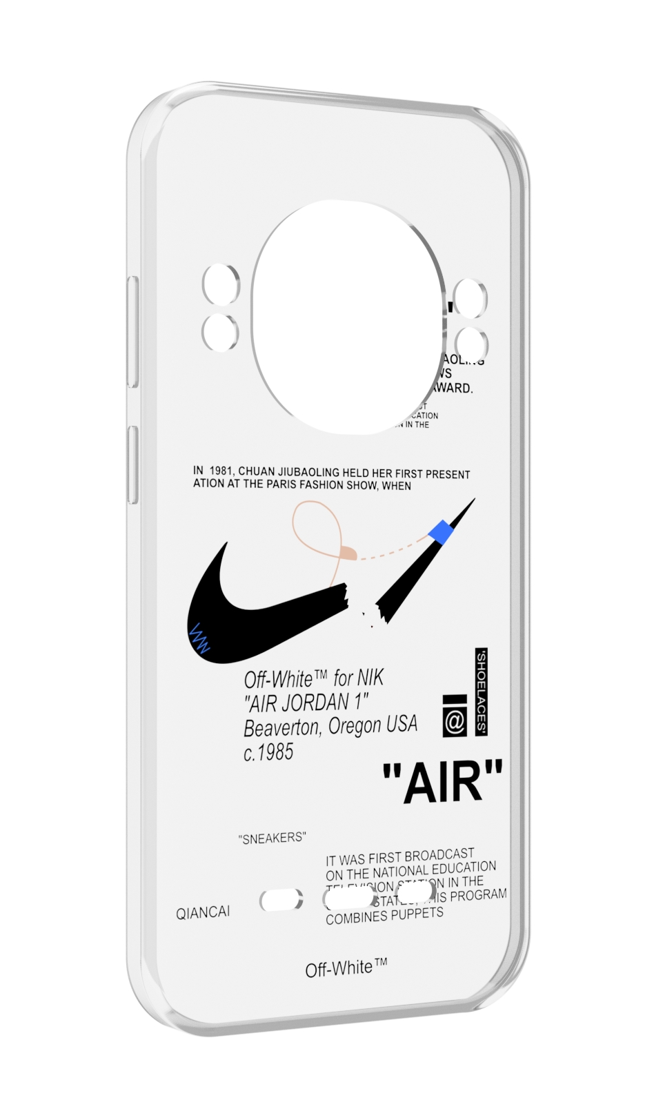 

Чехол MyPads коллаборация-найк для UleFone Power Armor 16 Pro, Прозрачный, Tocco