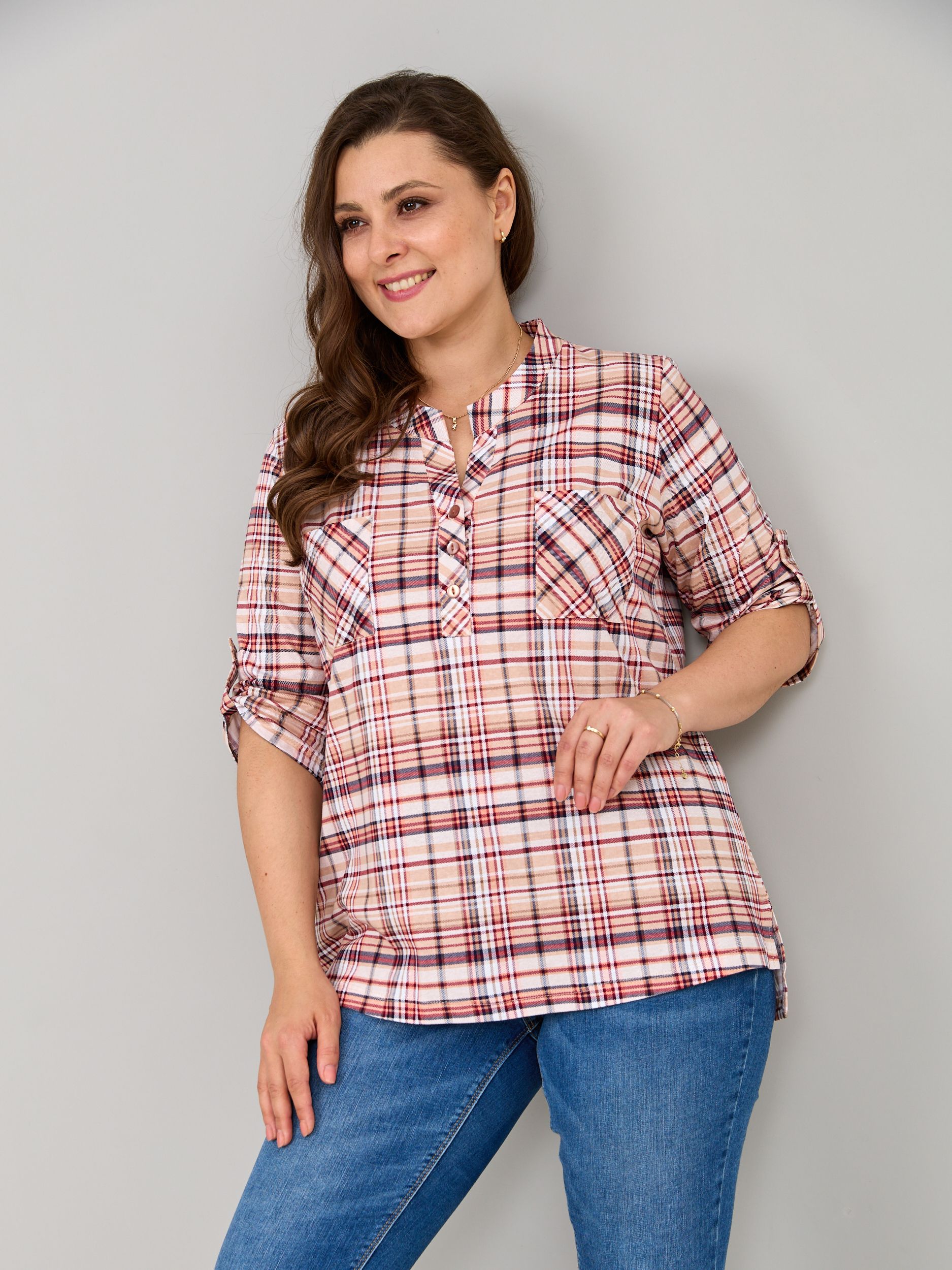 

Блуза женская Алтекс BL-131 бежевая 60 RU, Бежевый, BL-131