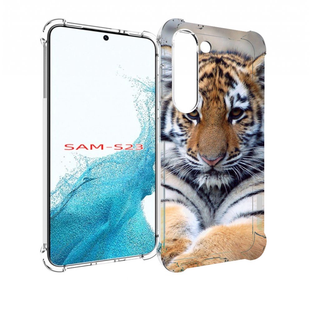 

Чехол MyPads Тигренок для Samsung Galaxy S23, Прозрачный, Tocco