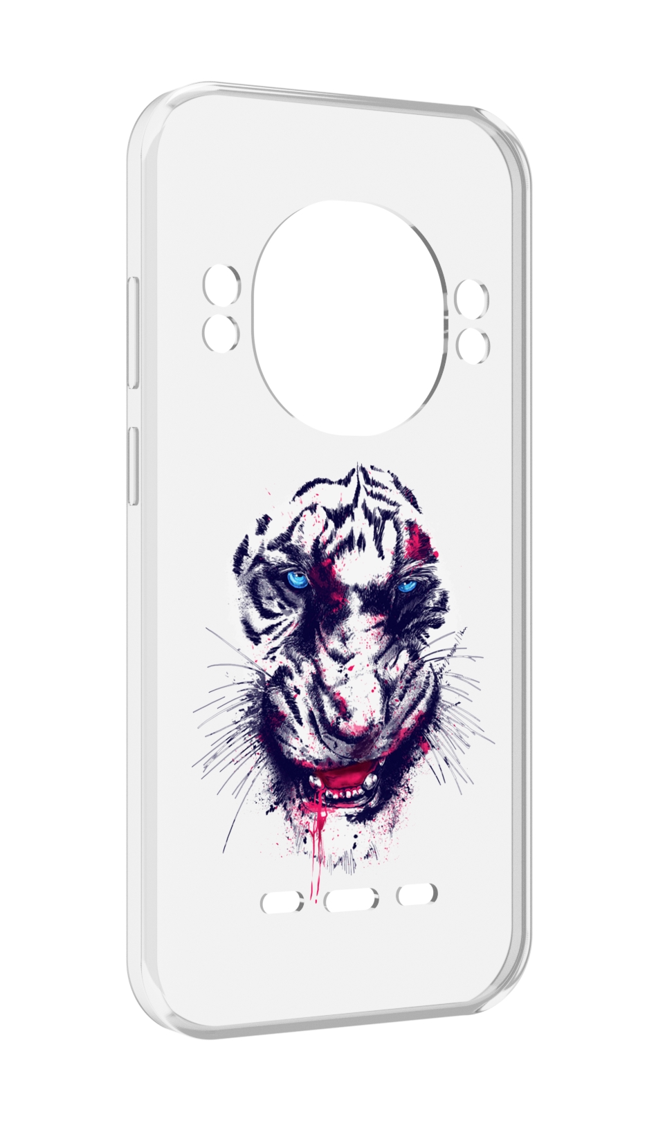 

Чехол MyPads безумный тигр для UleFone Power Armor 16 Pro, Прозрачный, Tocco