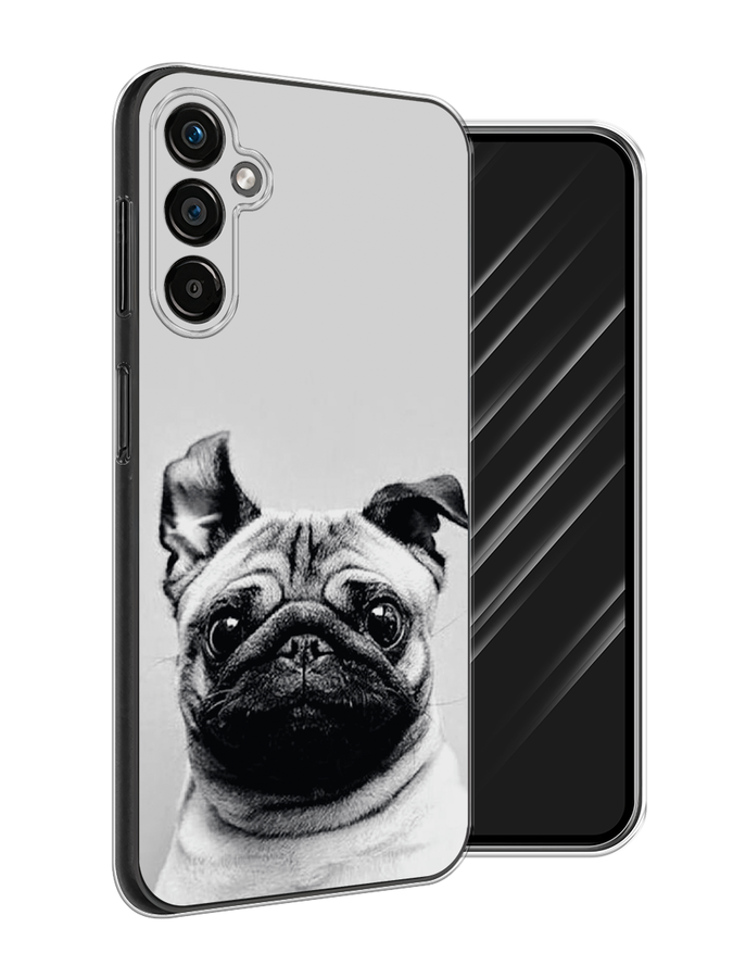 

Чехол Awog на Samsung Galaxy A25 5G "Ушастый мопс", Серый, 2108550-1