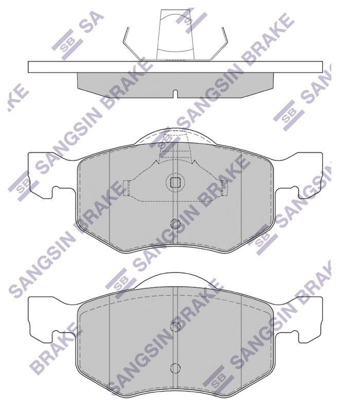 

Тормозные колодки Sangsin brake передние sp1519