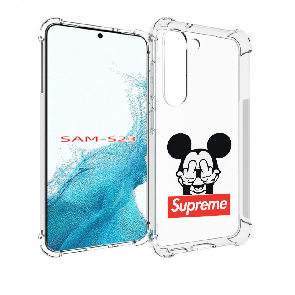

Чехол MyPads Супримовский-Микки-маус для Samsung Galaxy S23, Прозрачный, Tocco