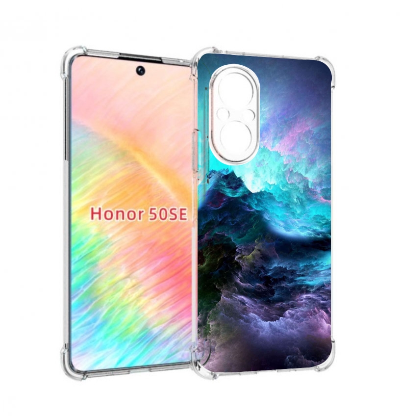 Чехол бампер MyPads Волна для Honor 50 SE противоударный