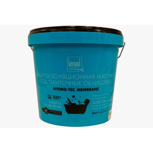 

Гидроизоляционная мастика Bergauf HYDRO-TEC MEMBRANE под плиточные облицовки всесезонная 4