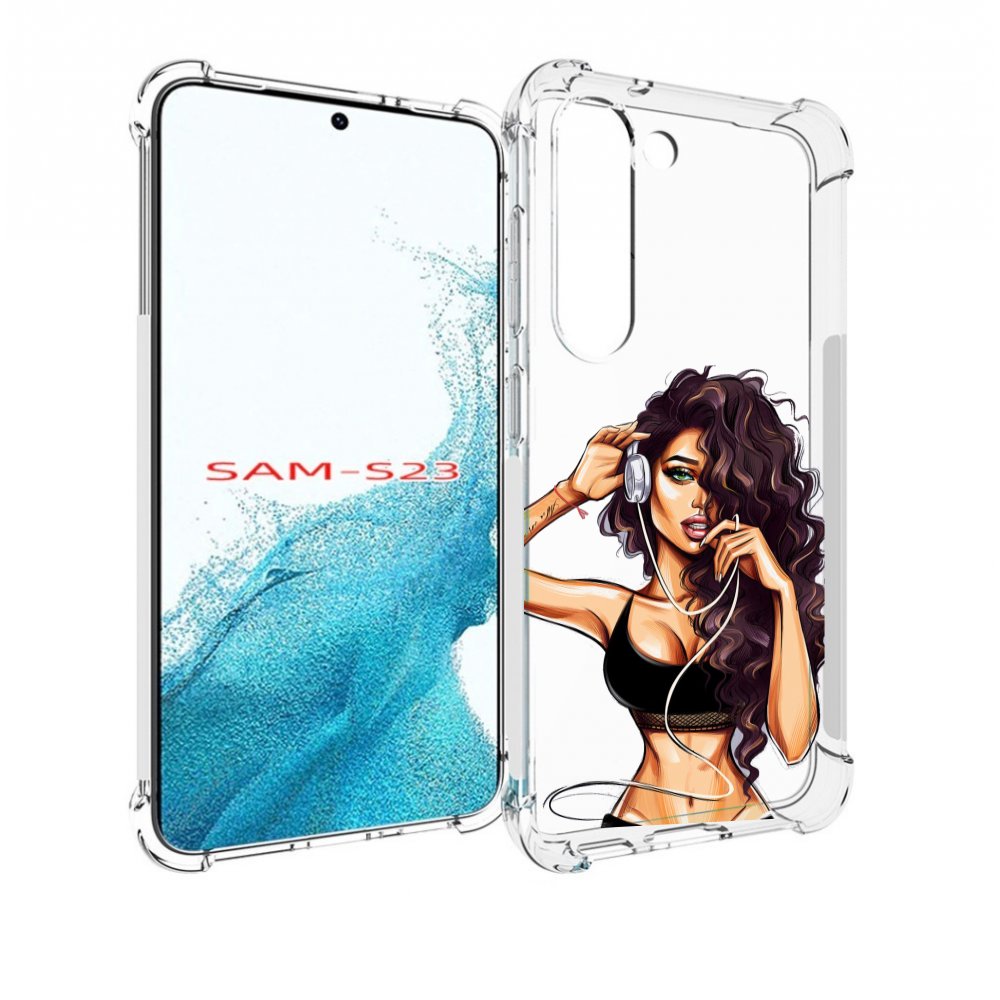 

Чехол MyPads Спортивная-девушка женский для Samsung Galaxy S23, Прозрачный, Tocco