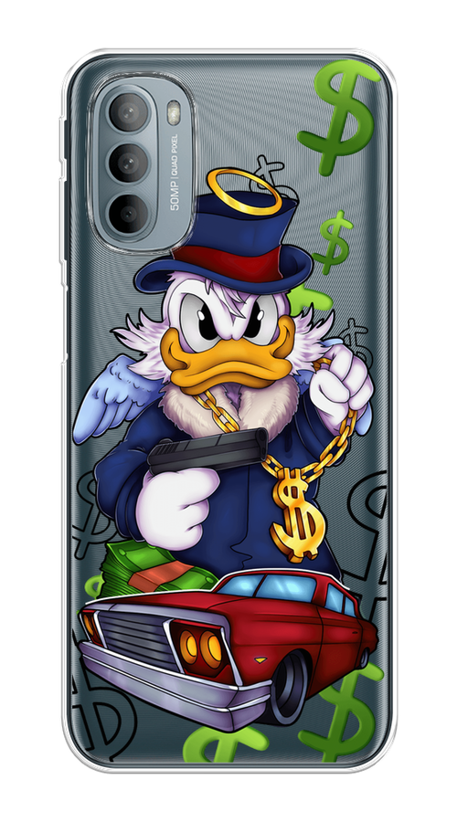 

Чехол на Motorola Moto G31 "Scrooge McDuck with a Gold Chain", Красный;синий;белый, 241850-6