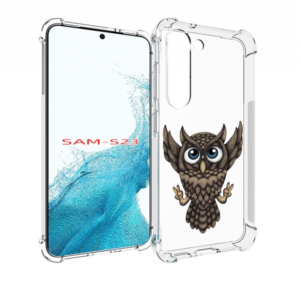 

Чехол MyPads Сова для Samsung Galaxy S23, Прозрачный, Tocco