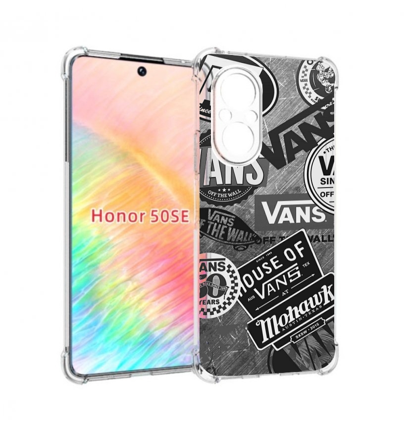 

Чехол бампер MyPads Ванс-постер для Honor 50 SE противоударный, Прозрачный, Tocco