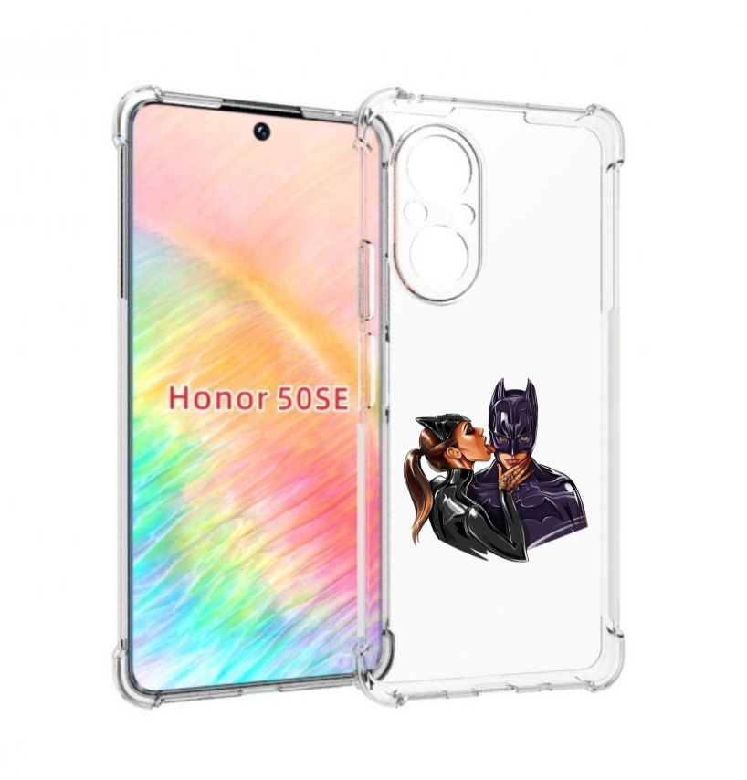 Чехол бампер MyPads Бэтман для Honor 50 SE противоударный