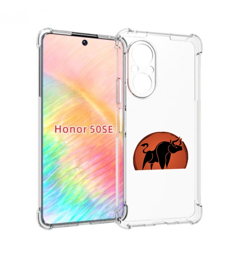 

Чехол бампер MyPads Бык-2 для Honor 50 SE противоударный, Прозрачный, Tocco