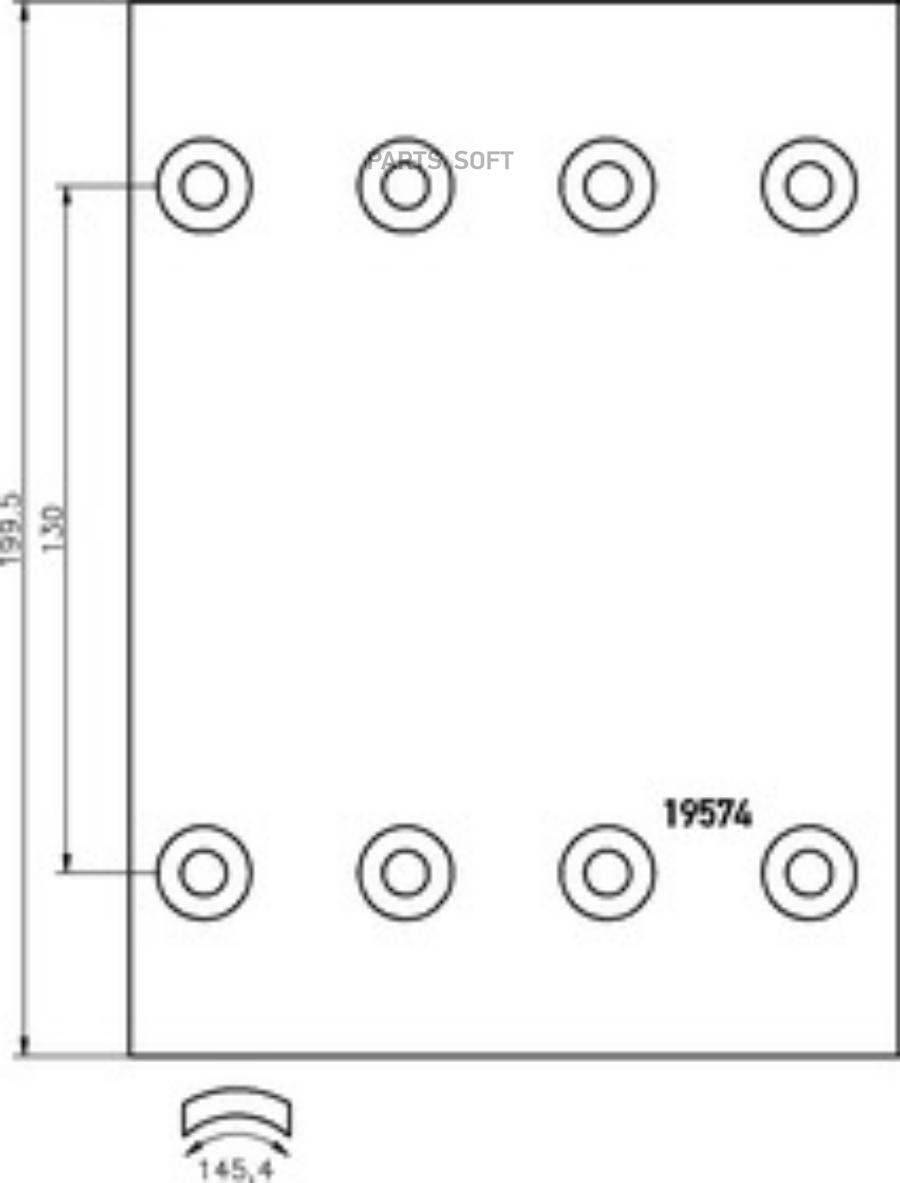 

Bc801a7340_накладки тормозные 1-рем19574 18.5-12.0 300x20093251 8x15 64bpw,cardi,kass