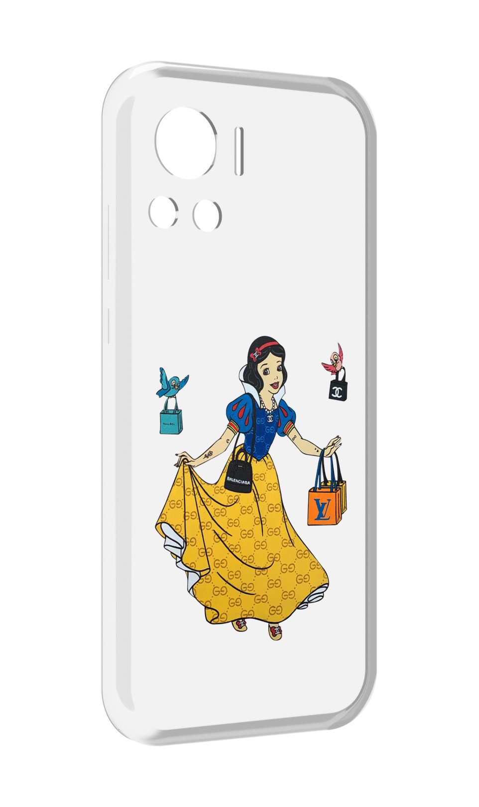 

Чехол MyPads модная-принцесса женский для Motorola Edge 30 Ultra, Прозрачный, Tocco