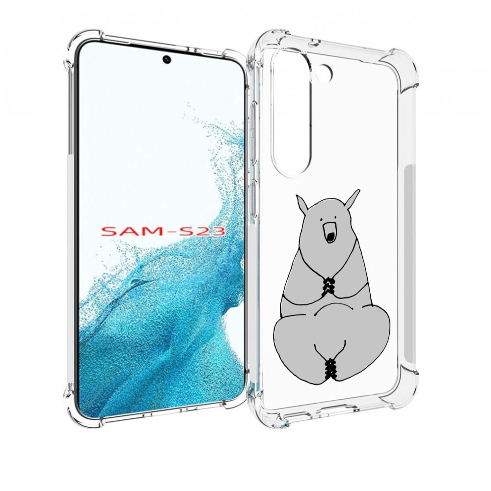 

Чехол MyPads Серый медведь для Samsung Galaxy S23, Прозрачный, Tocco